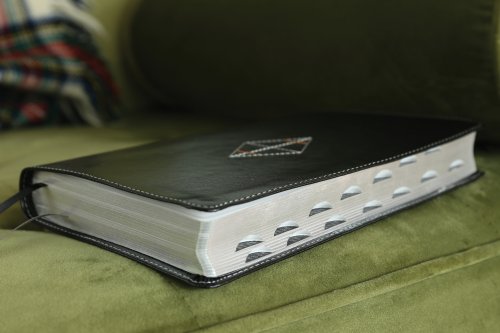 NASB, Thinline Bible, Leathersoft, Black, Red Letter, 2020 Text, Thumb Indexed, Comfort Print