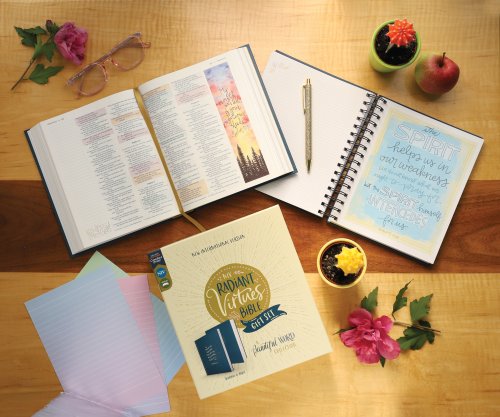 NIV Radiant Virtues Bible & Journal Gift Set: A Beautiful Word Collection (Comfort Print)-Hardcover