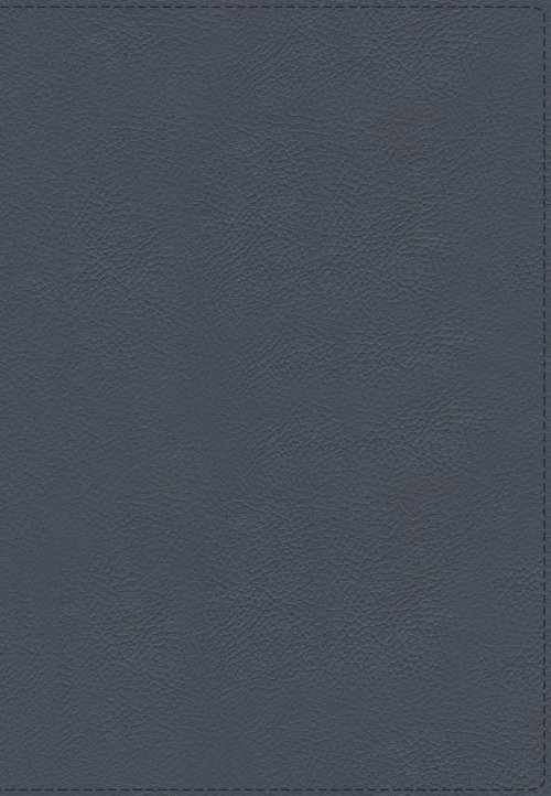 NIV, Larger Print Compact Bible, Genuine Leather, Buffalo, Blue, Red Letter, Comfort Print