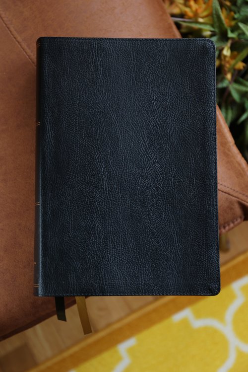 KJV, Thompson Chain-Reference Bible, Large Print, Bonded Leather, Black, Red Letter, Comfort Print