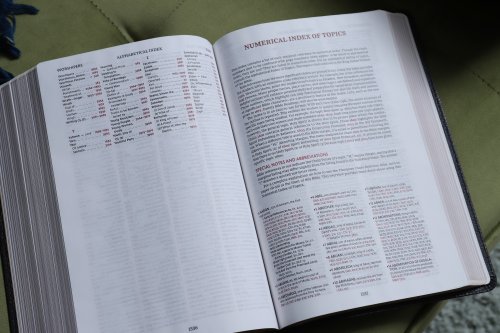 KJV, Thompson Chain-Reference Bible, Large Print, Bonded Leather, Black, Red Letter, Comfort Print