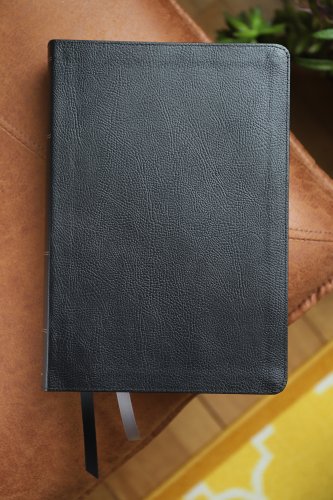 NIV, Thompson Chain-Reference Bible, Large Print, Bonded Leather, Black, Thumb Indexed, Red Letter, Comfort Print