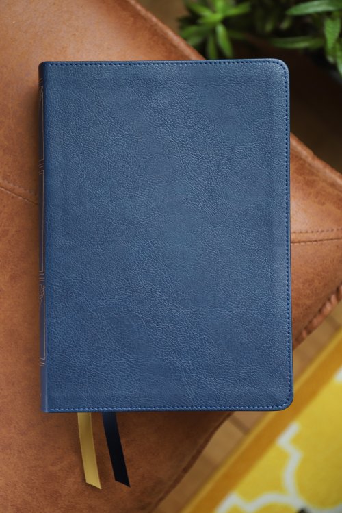 NIV, Thompson Chain-Reference Bible, Leathersoft, Navy, Thumb Indexed, Red Letter, Comfort Print