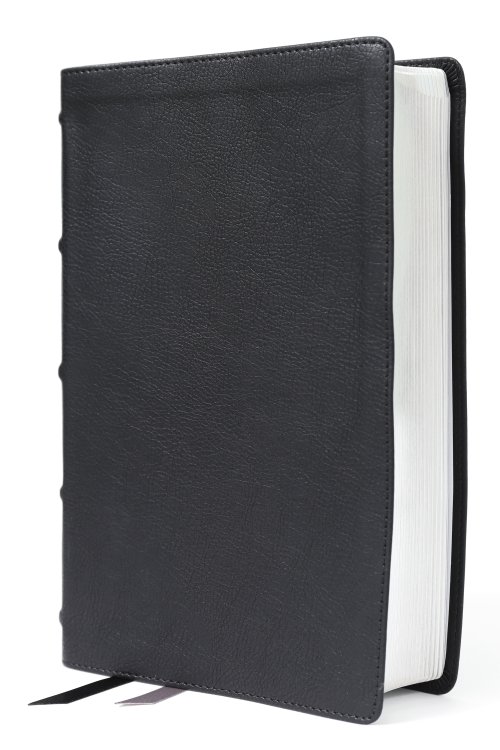 NIV Side-Column Reference Bible (Deep Study at a Portable Size), Personal Size, Leathersoft, Black, Comfort Print
