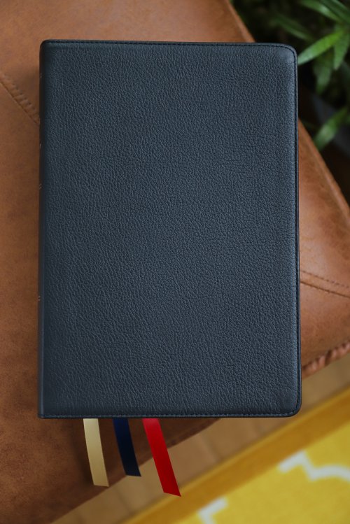 NIV, Life Application Study Bible, Third Edition, Genuine Leather, Cowhide, Black, Art Gilded Edges, Red Letter, Thumb Indexed