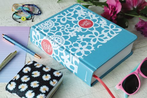 NIV Beautiful Word Coloring Bible for Girls, Leathersoft Over Board, Teal