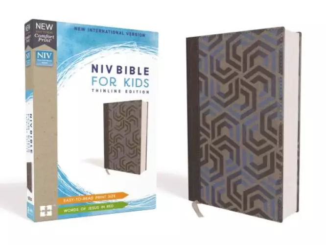 NIV Bible for Kids, Cloth over Board, Blue, Red Letter Edition, Comfort Print
