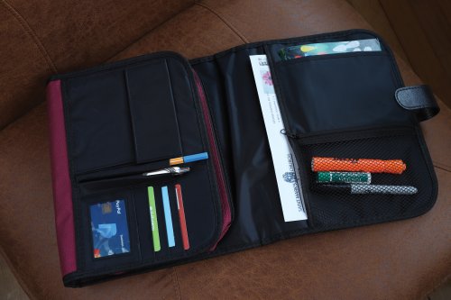 XL Tri-Fold Organiser: Cranberry