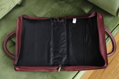 Extra Large Burgundy Imitation Skin Effect Bible Cover, XL