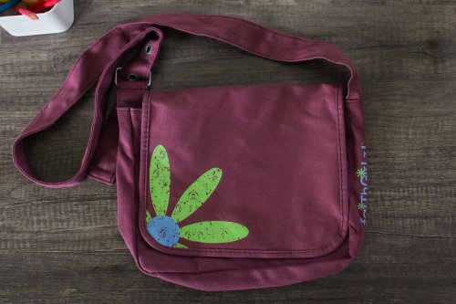 Medium Faithgirlz Grape Messenger Bag Bible Cover