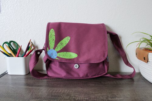 Medium Faithgirlz Grape Messenger Bag Bible Cover