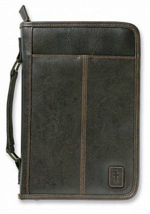 Aviator Leather Look Brown Extra Large