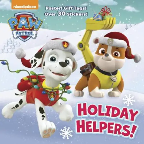 Holiday Helpers! (Paw Patrol): A Holiday Book for Kids and Toddlers with Over 30 Stickers