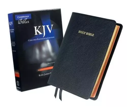 KJV Concord Reference Bible: Black, Goatskin Leather, Concordance, Dictionary and Family Record