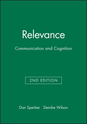 Relevance – Communication and Cognition 2e