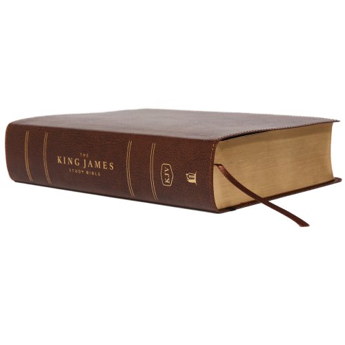 The King James Study Bible, Bonded Leather, Brown, Full-Color Edition