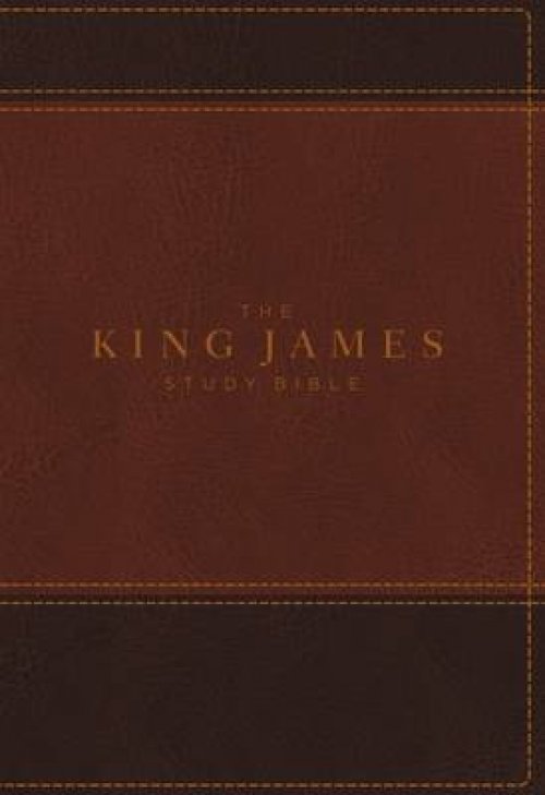 The King James Study Bible, Imitation Leather, Brown, Full-Color Edition