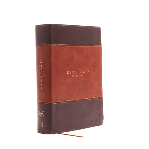 The King James Study Bible, Imitation Leather, Brown, Full-Color Edition