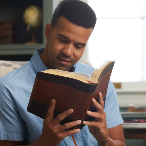 The King James Study Bible, Imitation Leather, Brown, Full-Color Edition