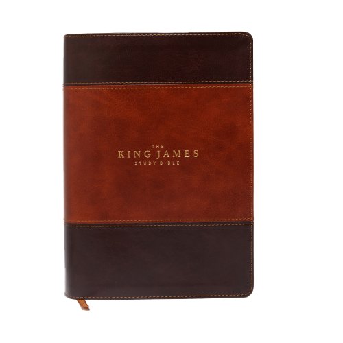 The King James Study Bible, Imitation Leather, Brown, Full-Color Edition