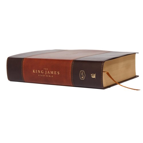 The King James Study Bible, Imitation Leather, Brown, Full-Color Edition
