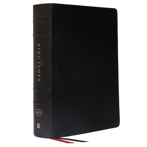 The King James Study Bible, Genuine Leather, Black, Full-Color Edition