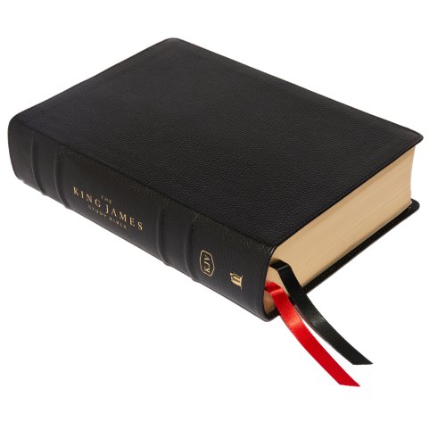 The King James Study Bible, Genuine Leather, Black, Full-Color Edition