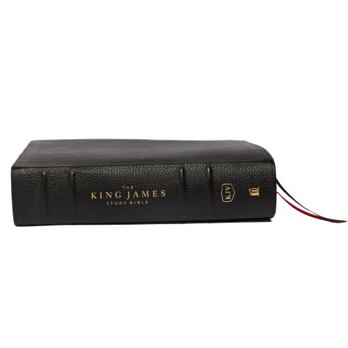 The King James Study Bible, Genuine Leather, Black, Full-Color Edition