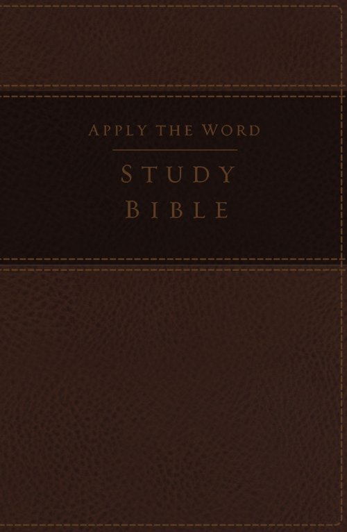 Nkjv, Apply the Word Study Bible, Large Print, Imitation Leather, Brown, Red Letter Edition