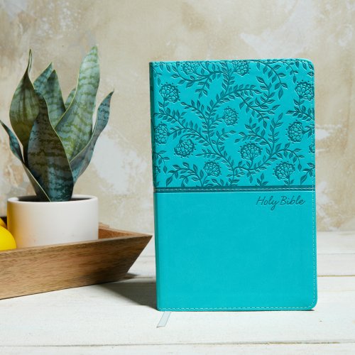 KJV, Deluxe Gift Bible, Imitation Leather, Blue, Red Letter Edition