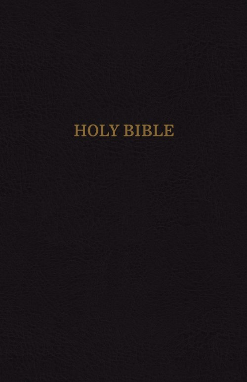KJV, Reference Bible, Giant Print, Bonded Leather, Black, Indexed, Red Letter Edition