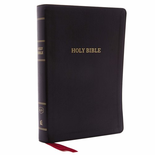 KJV, Deluxe Reference Bible, Giant Print, Imitation Leather, Black, Indexed, Red Letter Edition