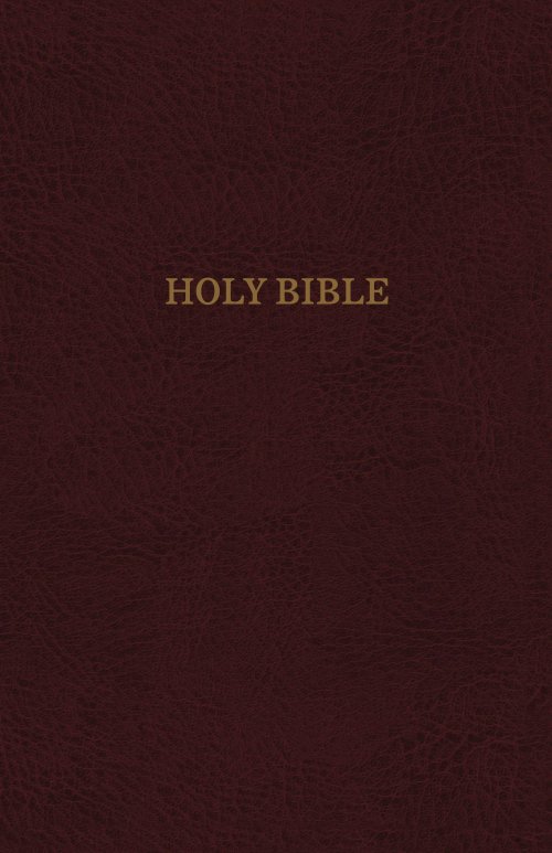 KJV, Reference Bible, Personal Size Giant Print, Bonded Leather, Burgundy, Indexed, Red Letter Edition