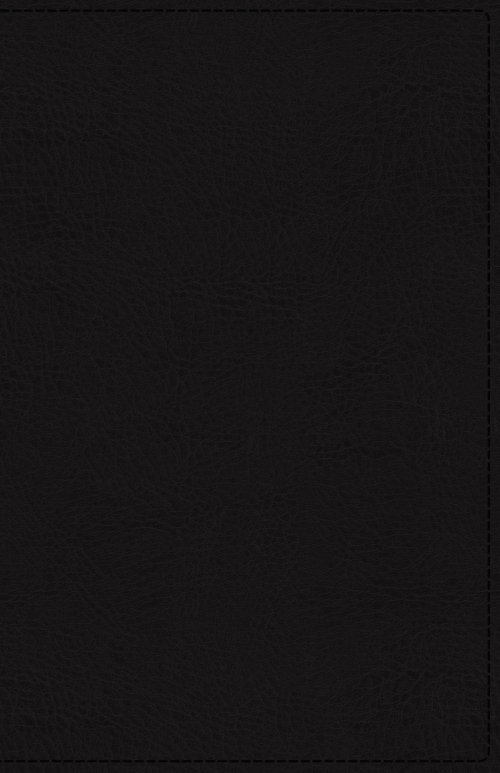 KJV, Reference Bible, Personal Size Giant Print, Genuine Leather, Black, Red Letter Edition
