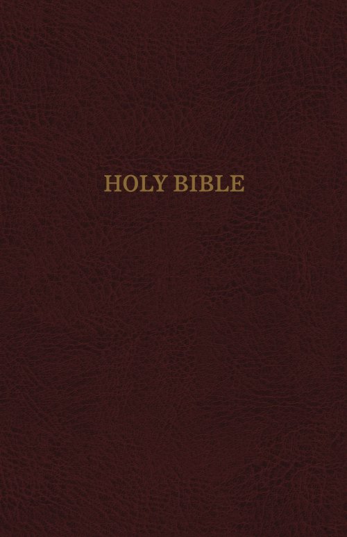 KJV, Thinline Reference Bible, Bonded Leather, Burgundy, Indexed, Red Letter Edition