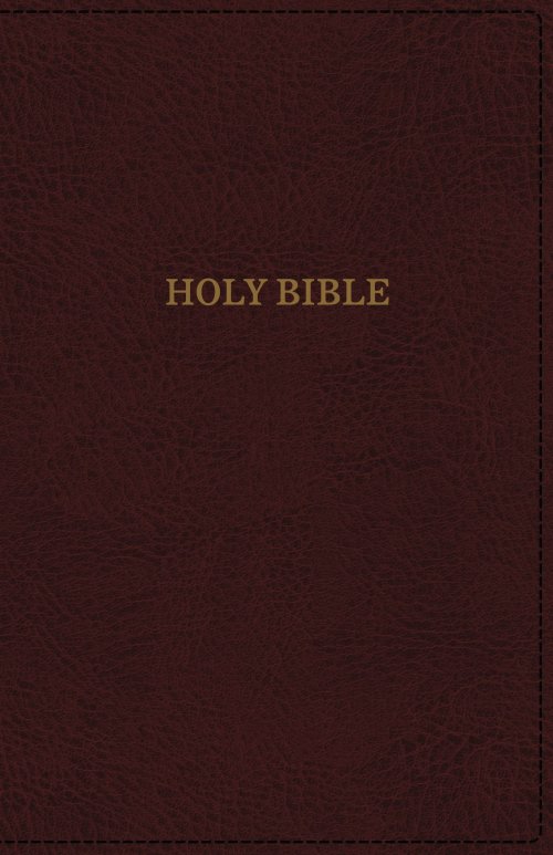 KJV, Deluxe Thinline Reference Bible, Imitation Leather, Burgundy, Red Letter Edition