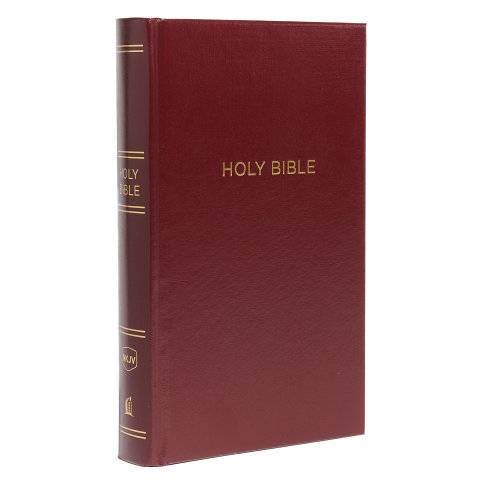 NKJV Holy Bible, Personal Size Larger Print Reference Bible, Burgundy Hardcover, 43,000 Cross References, Red Letter, Comfort Print: New King James Version