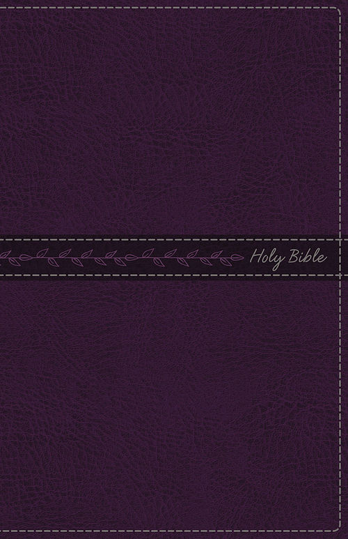 KJV, Thinline Bible, Standard Print, Leathersoft, Purple, Indexed, Red Letter Edition, Comfort Print