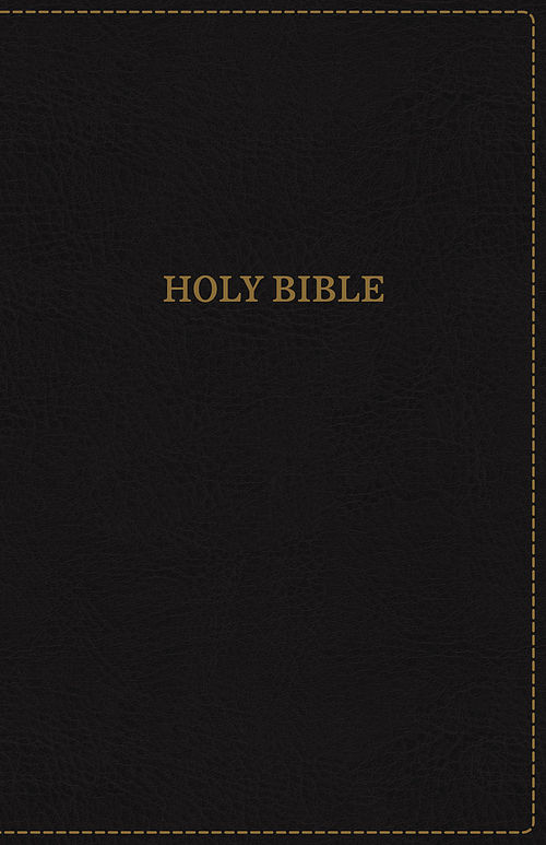 KJV Holy Bible: Large Print Thinline, Black Leathersoft, Red Letter, Comfort Print (Thumb Indexed): King James Version
