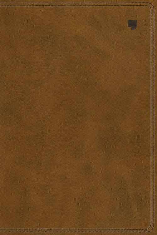 NET Bible, Thinline, Leathersoft, Brown, Comfort Print