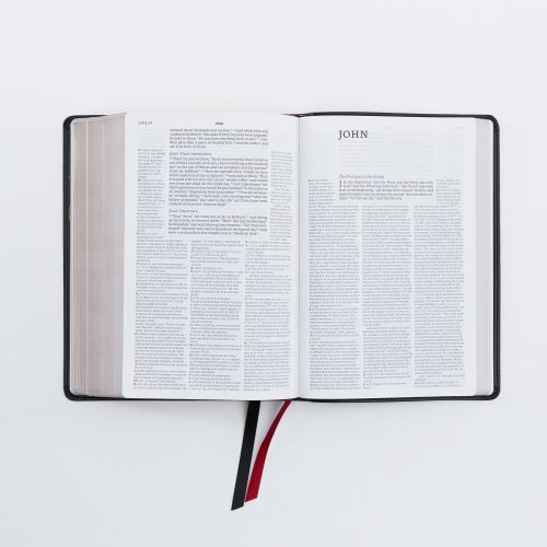 NET Bible, Full-notes Edition, Leathersoft, Black, Thumb Indexed, Comfort Print