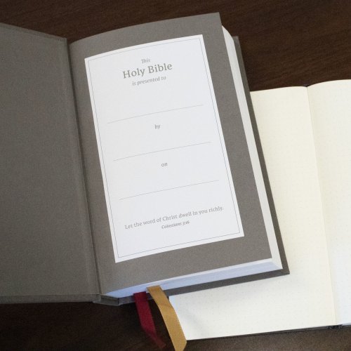 NET Bible, Single-Column Reference, Cloth over Board, Gray, Comfort Print