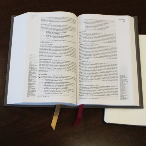NET Bible, Single-Column Reference, Cloth over Board, Gray, Comfort Print