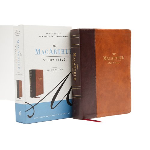 NASB, MacArthur Study Bible, 2nd Edition, Leathersoft, Brown, Comfort Print