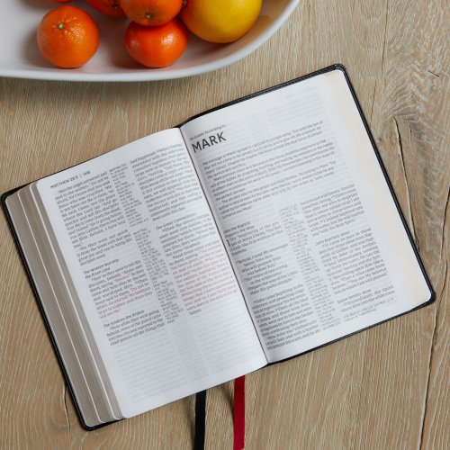 NKJV Holy Bible, Giant Print Center-Column Reference Bible, Blue Leathersoft, 72,000+ Cross References, Red Letter, Comfort Print: New King James Version