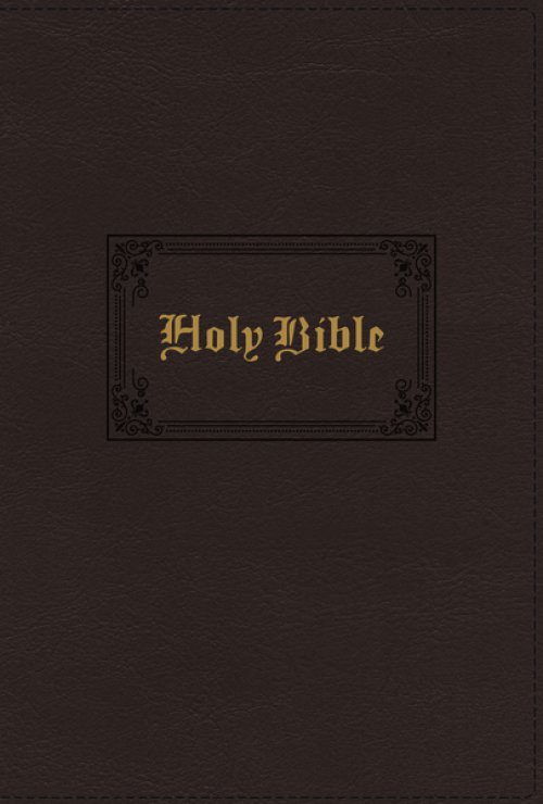 KJV Holy Bible: Large Print Thinline, Brown Leathersoft, Red Letter, Comfort Print: King James Version