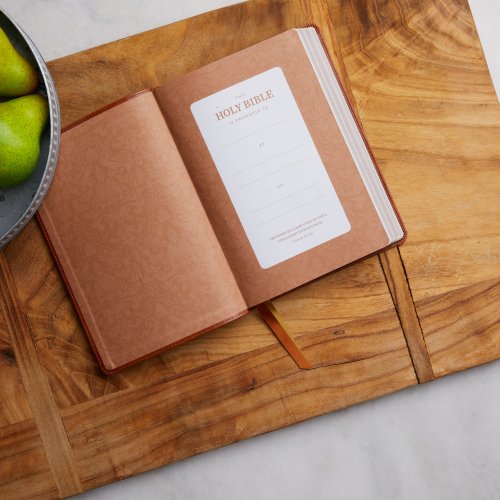 KJV Holy Bible: Large Print Thinline, Tan Leathersoft, Red Letter, Comfort Print: King James Version