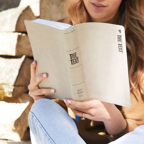 The TEXT Bible: Uncover the message between God, humanity, and you (NET, Stone Leathersoft, Comfort Print)
