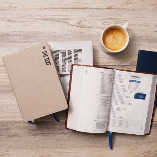 The TEXT Bible: Uncover the message between God, humanity, and you (NET, Stone Leathersoft, Comfort Print)