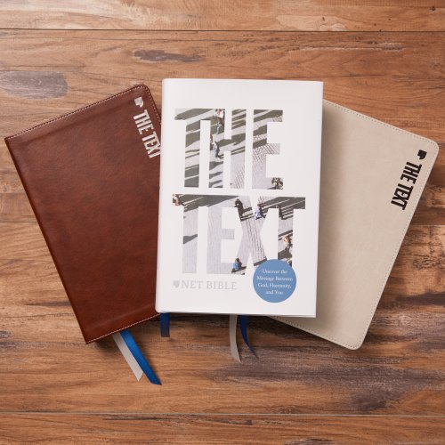 The TEXT Bible: Uncover the message between God, humanity, and you (NET, Stone Leathersoft, Comfort Print)